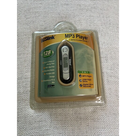 Buslink MP3 Player With Flash Drive Digital Voice Recorder Brand New In Box - Picture 1 of 9